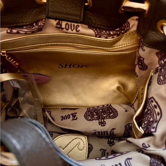 Juicy Couture Brown and Pink Daydreamer Tote Shoulder Bag - Picture 8 of 16